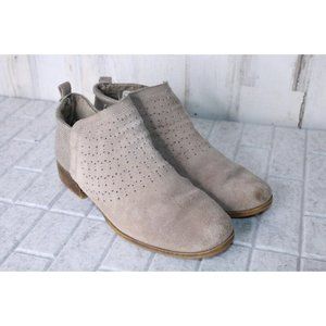 TOMS Taupe Suede 9.5 Ankle Women's Boots